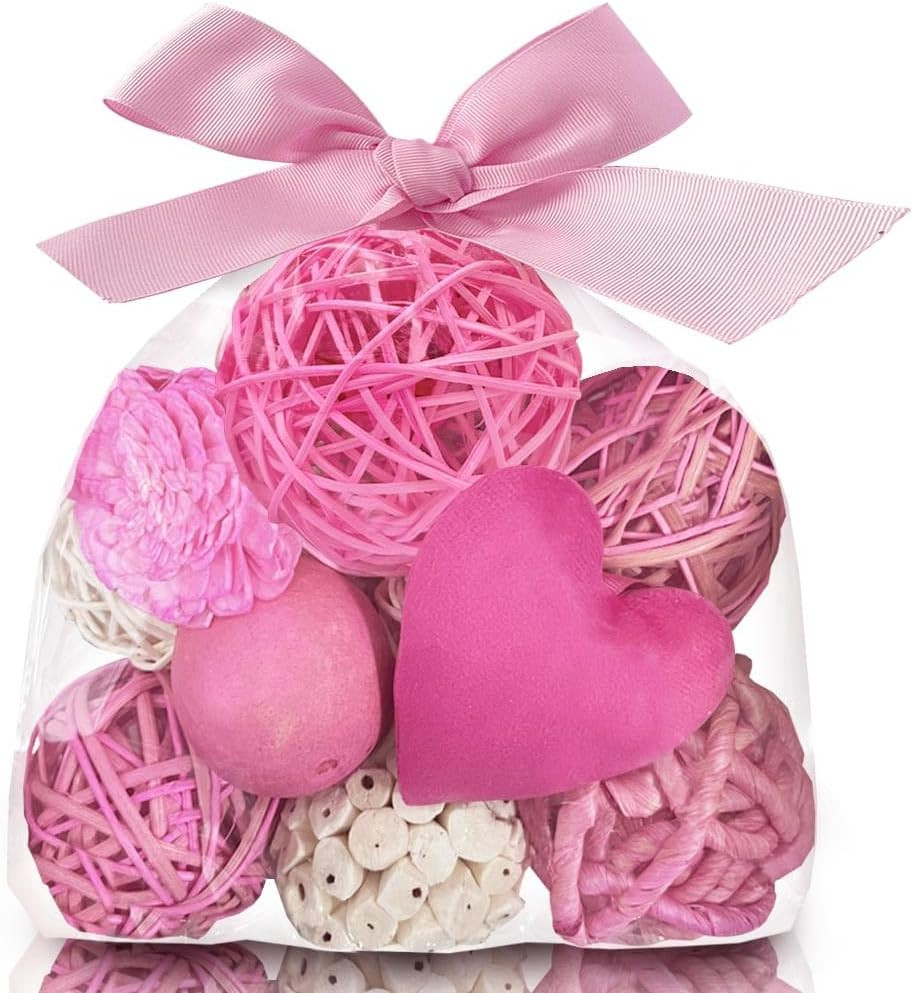 Qingbei Rina Valentine's Day Decorative Balls for Bowls,Assorted Vase Heart