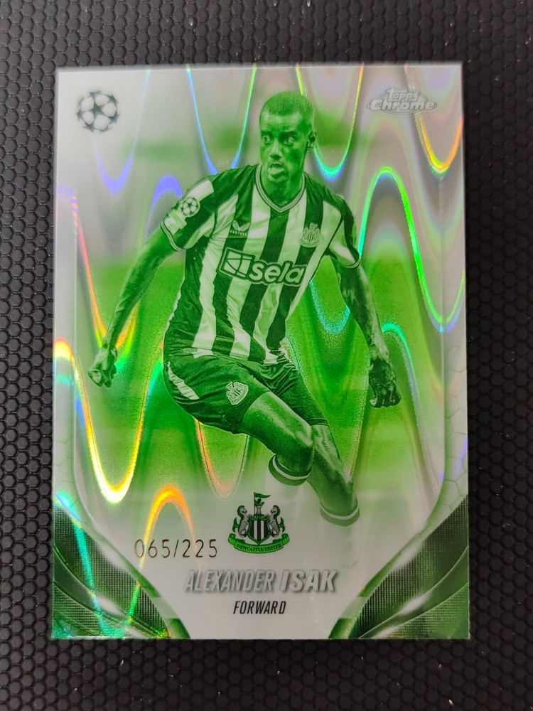 2023-24 Topps Chrome UEFA Night Vision RayWave Alexander Isak /225