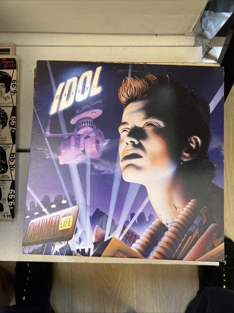 BILLY IDOL - Charmed Life (1990 original pressing) Vinyl LP Record.