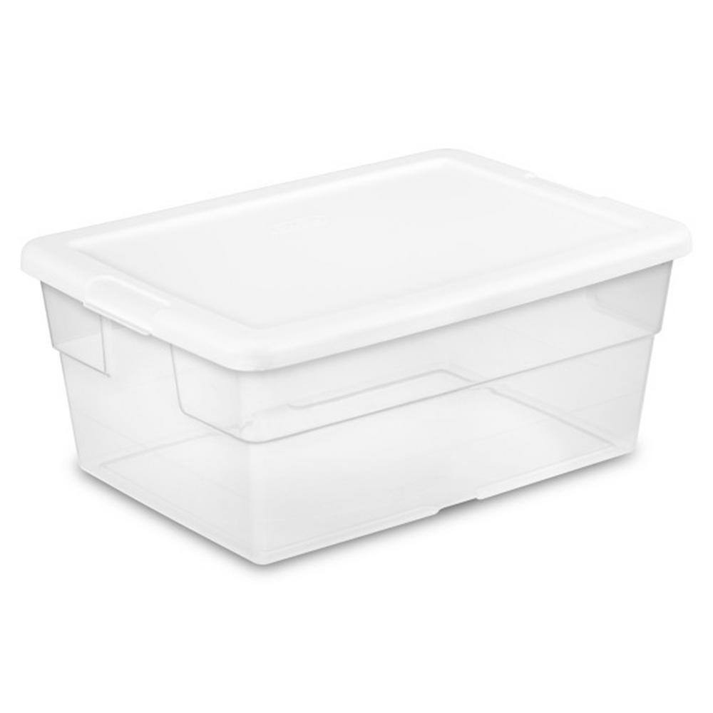 16 Quart Clear Stacking Storage Container Tub,36 Pack 16448012