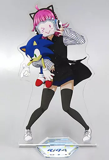 Acrylic Stand Panel Rina Tennouji Sonic Sega Collaboration Cafe Love Live