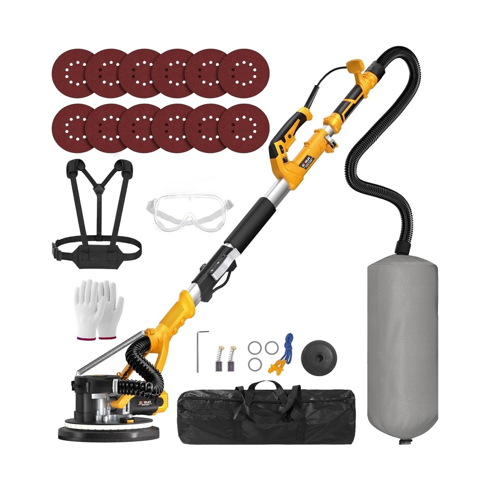 GEVEELIFE Drywall Sander, 880W Popcorn Ceiling Removal Tool, Drywall Sander w...