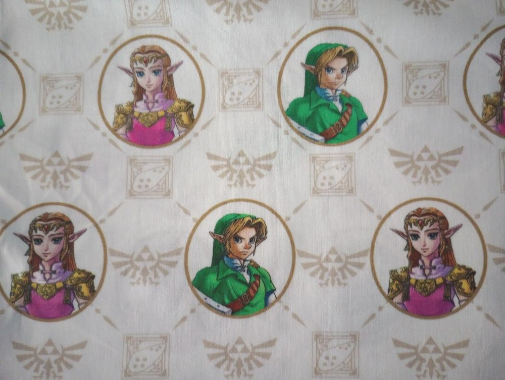 nintendo zelda link kids fun fabric 12 by 11 inch