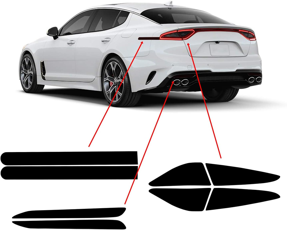 Tail Light Sidemarker Reflector Precut Tint Kit for Enhanced Style