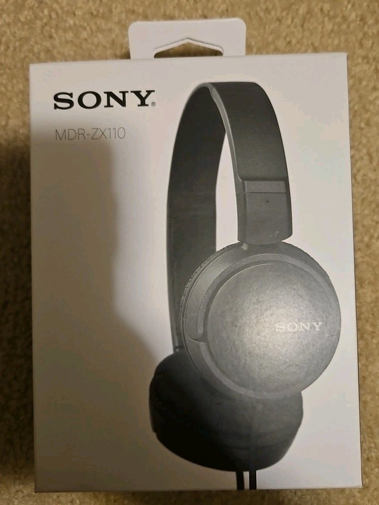 Sony MDR-ZX110 Wired Headphones, Black