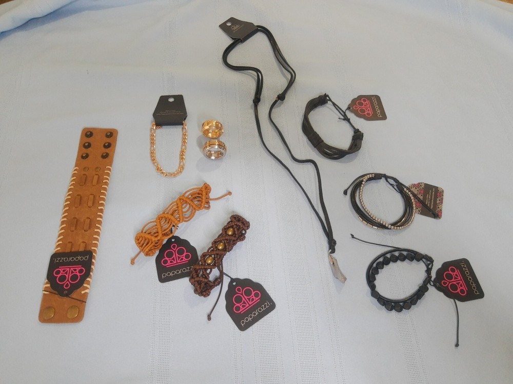 Paparazzi Men's Jewelry 10 Pieces Lot NWT