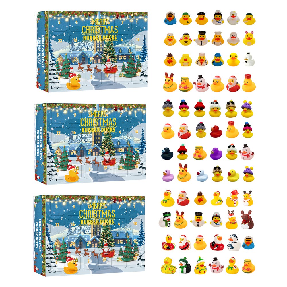 Rubber Duck Advent Calendar 2023 Countdown To Christmas 24-Days Kids Gift