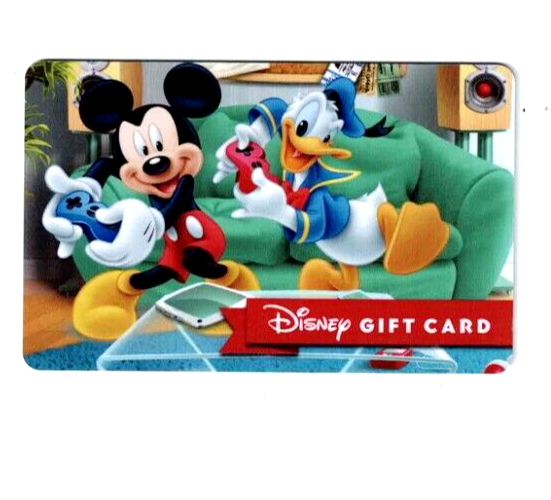 DISNEY Gift Card Mickey & Donald Playing Video Games 1122 -Collectible -No Value-image