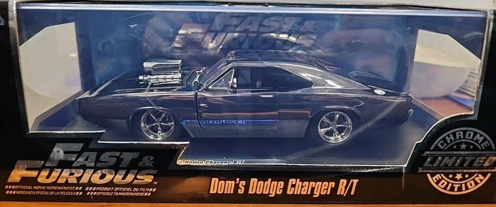 JADA FAST & FURIOUS DOM'S 1970 DODGE CHARGER R/T 1:24 CHROME LIMITED EDITION #83