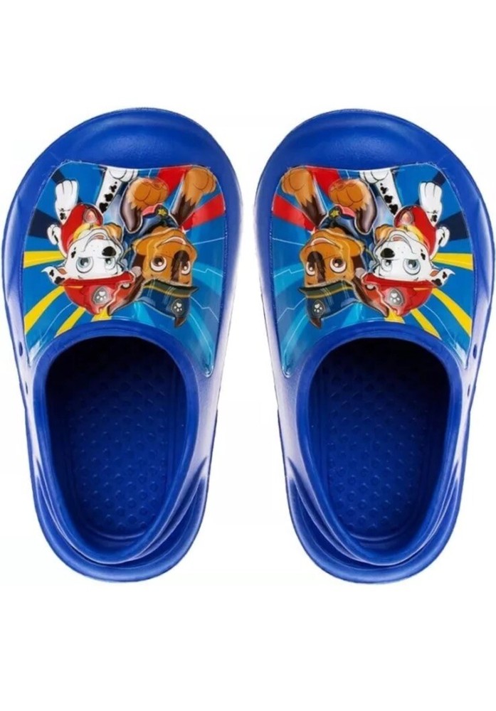 Nickelodeon Paw Patrol Marshall Chase Kids Clogs Sandals Blue Unisex Size 5-6
