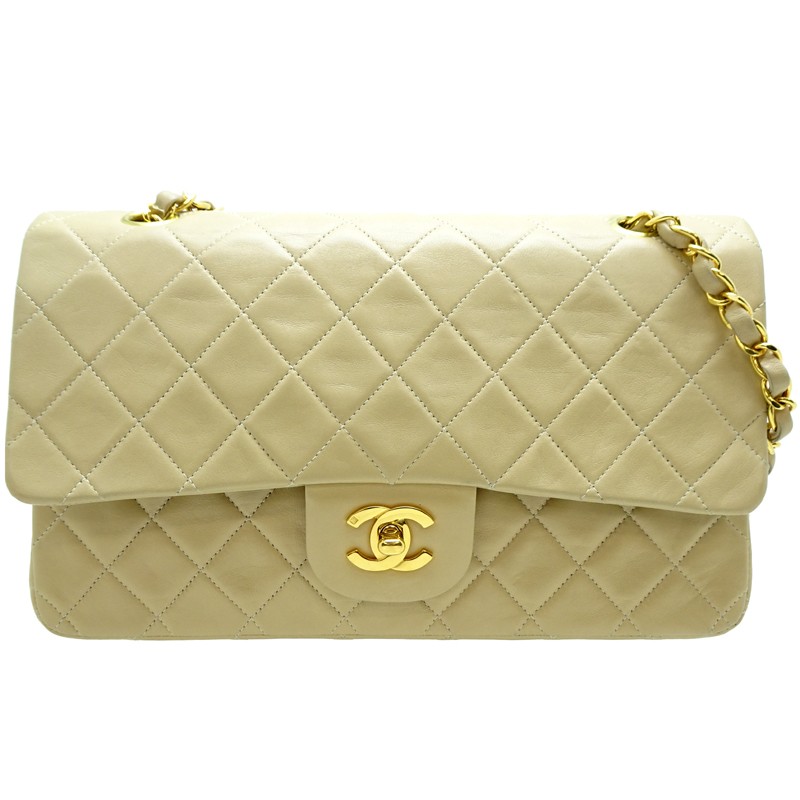 CHANEL Matelasse 25 Chain Shoulder Bag in Lambskin A01112 Black 341808