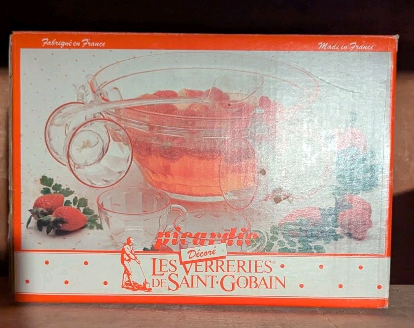 Punch set /Bowl set Picardie les Verreries de Saint Gobain