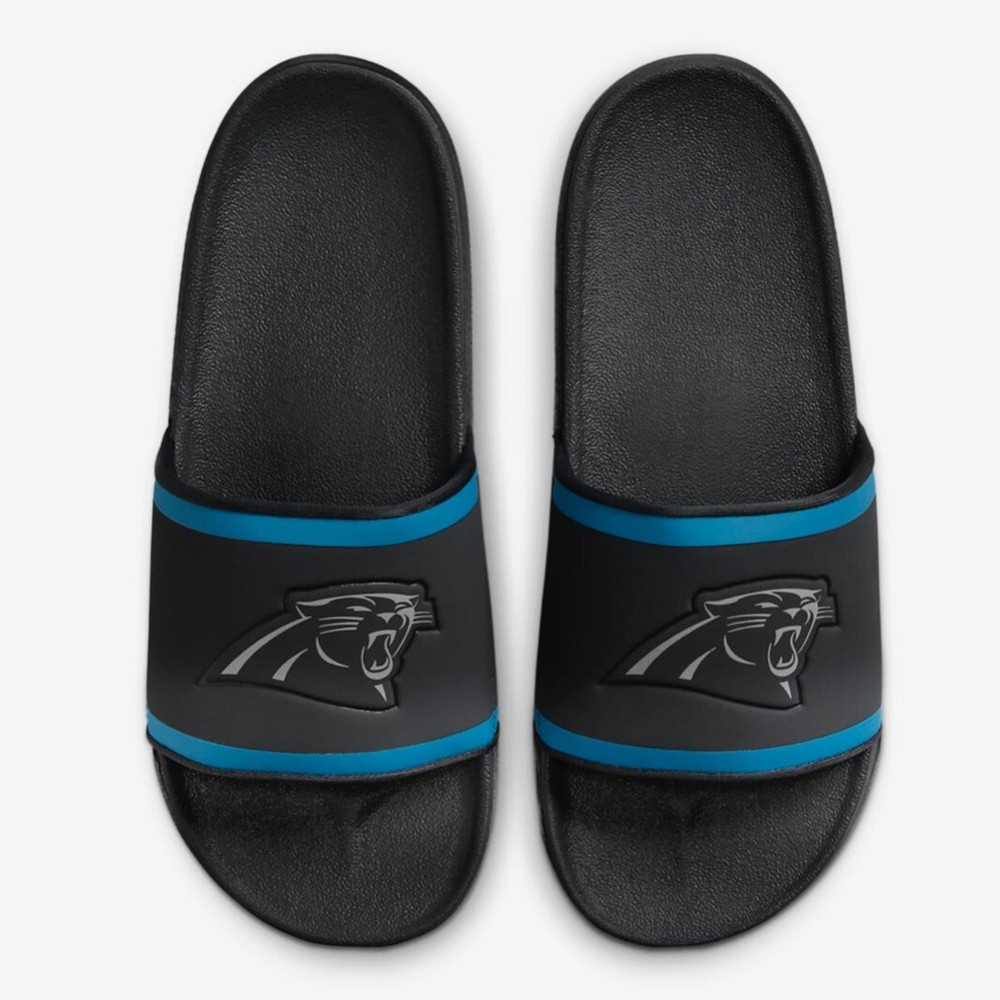 Nike Offcourt Slides NFL Carolina Panthers Football Sandals Men’s Size 8 NEW