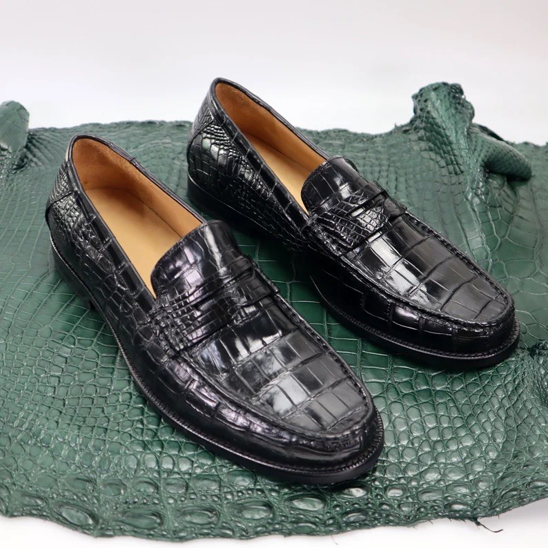 Mezlan Gables Genuine Crocodile  Men's Shoes