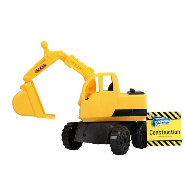 New Turbo Wheels 7-inch Toy Construction Vehicles Assorted Set Including Excavator  