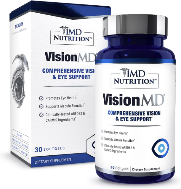 Visionmd Eye Vitamin CARMIS - Eye Supplement for Adults - with Optilut Lutein &