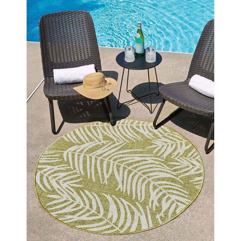 Outdoor Tugh Collection Durable All-Weather Area Rug for Patio or Deck