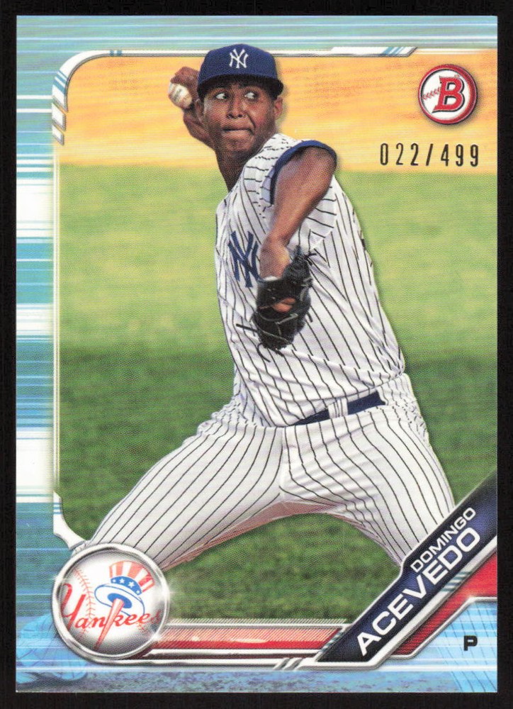 2019 Bowman #BP-34 Domingo Acevedo Prospects Sky Blue #/499