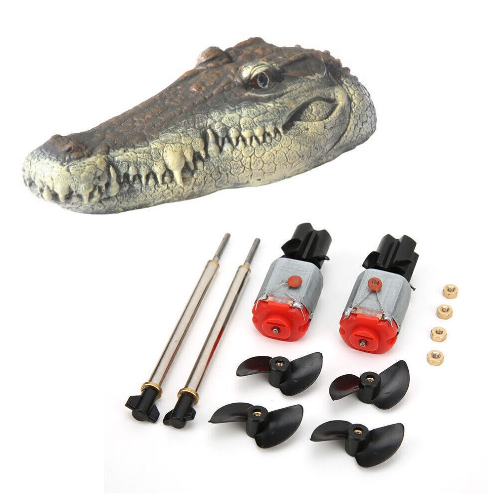 Electric RC Crocodile Toy Boat with Propeller Motor Accessory