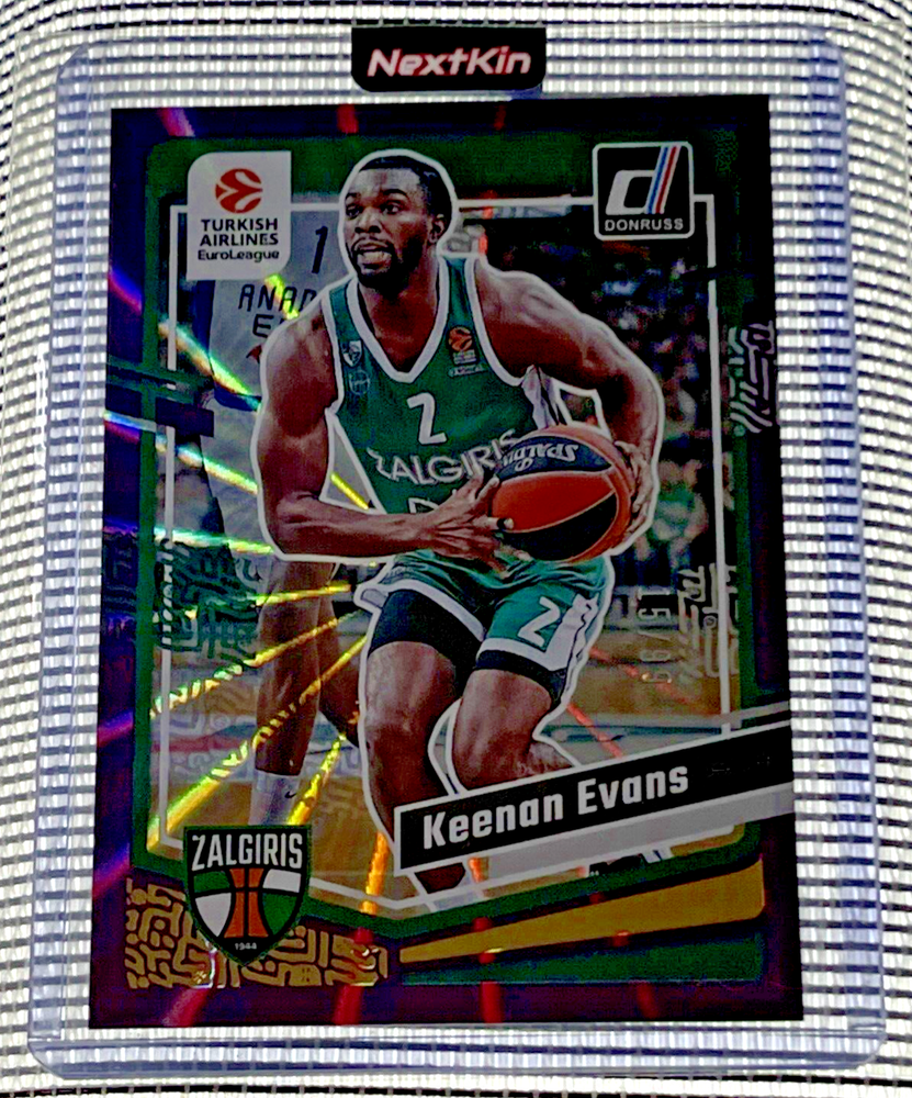 Keenan Evans 2023-24 Panini Donruss Euroleague Purple Laser #101 Rare /99 Low Pop
