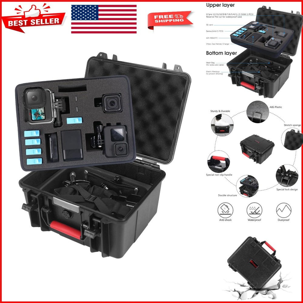 11.7 Liter Waterproof Hard Case for G*Pro 12/11/10/9 - Risk-Free Guarantee