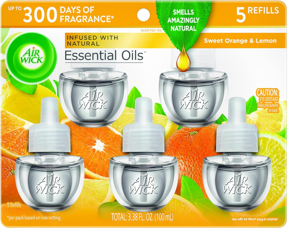 Scented Oil - Refill Sweet Orange & Lemon 5 Ct. Scented Oil Refill Pack - Sweet
