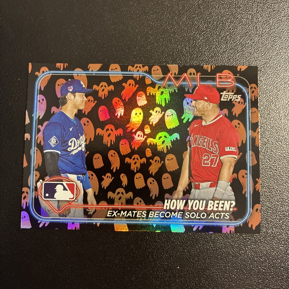 2024 Topps Update Series - Veteran Combos Mike Trout, Shohei Ohtani #US76 Ghost Foil