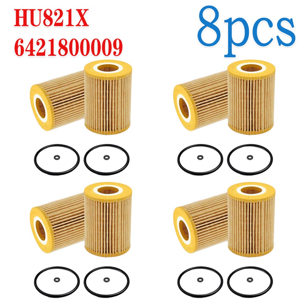 For Sprinter 2500 3500 Diesel, Mercedes Bluetec CDI Oil Filter HU821X - 8pcs
