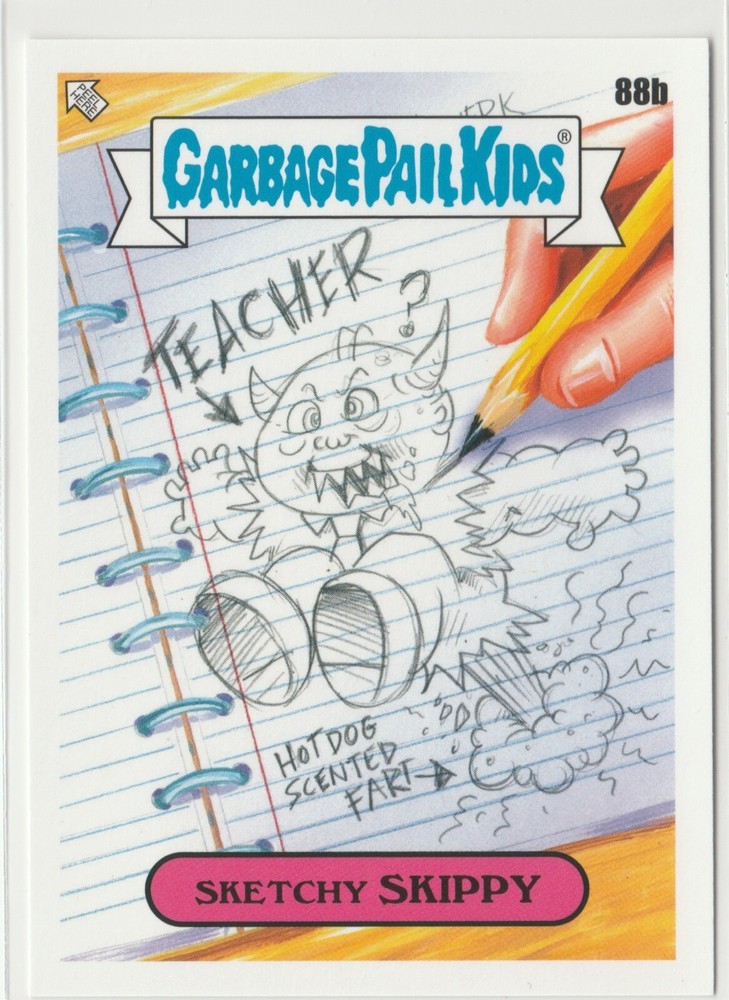 Sketchy Skippy 88b Garbage Pail Kids GPK 2020 Late To School LTS Trading Card