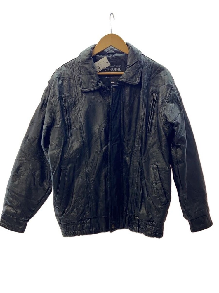 Genuine Leather/Leather Jacket Blouson/M/Leather/Blk 3406