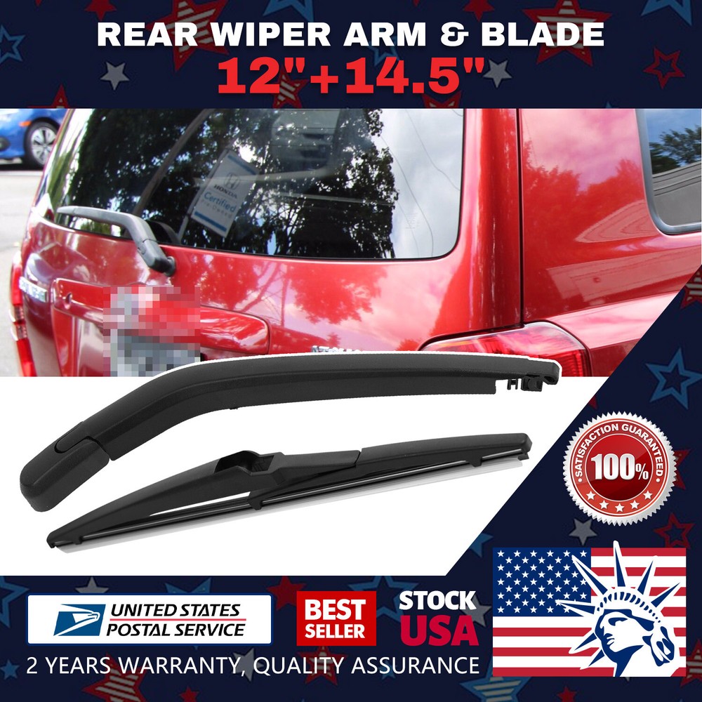 Super Clean OEM Quality Replace Windshield Rear Wiper Arm & Blade All Season