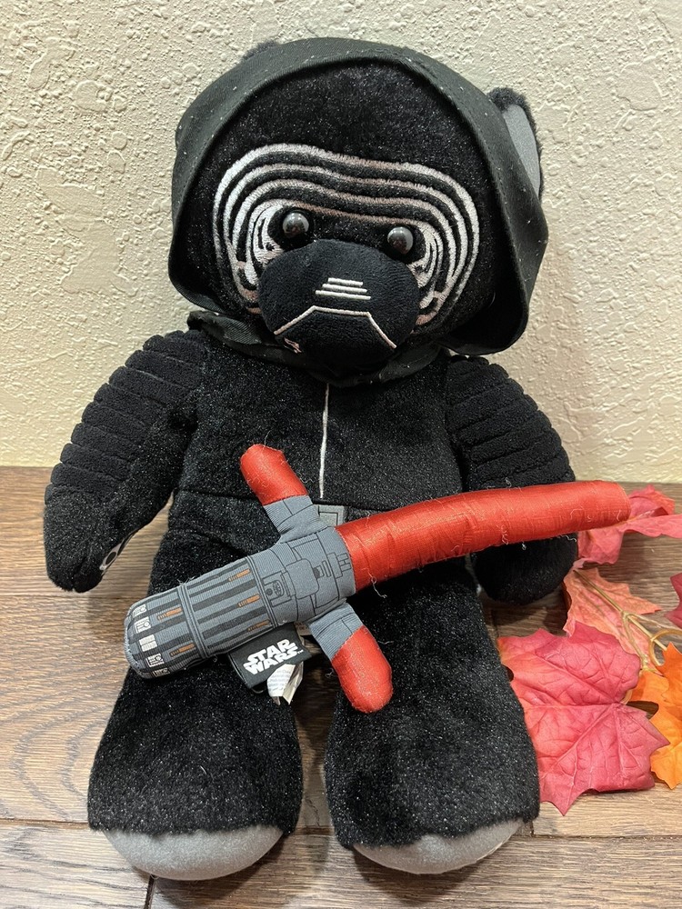 Star Wars Plush Stuffed Darth Vader Bear Toy 18”Build A Bear Workshop Talking