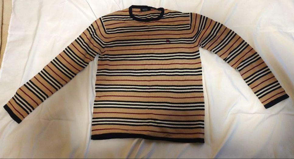 Burberry Black Label sweater mens size M Nova check pre-owned F/S from Japan