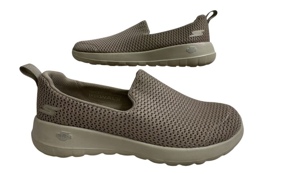 SKECHERS Go Walk Joy Slip-On Casual Shoes for Women - Taupe - Size 5.5