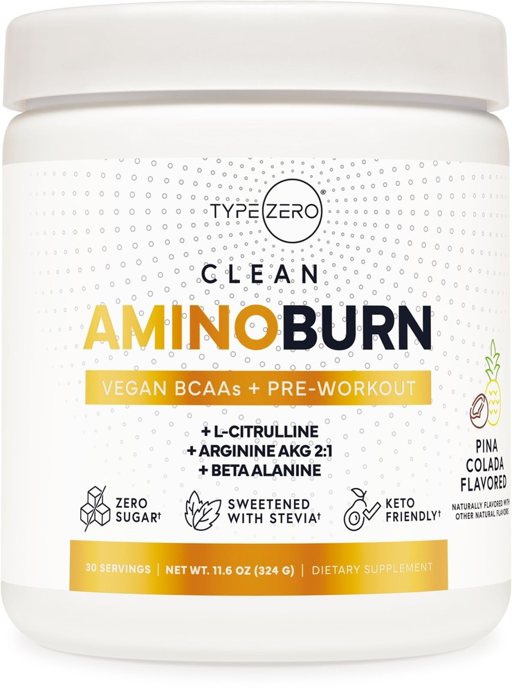 Amino Burn Vegan BCAAs + Pre-Workout (Pina Colada Flavored)