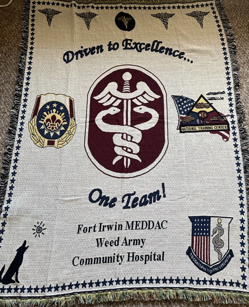 RARE MEDDAC FORT IRWIN WEED HOSPITAL COMMAND TEAM MEDIC MILITARY TAPESTRY