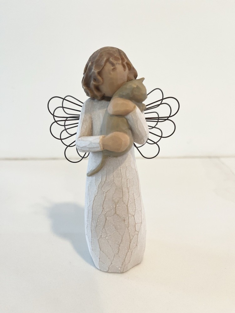 Willow Tree Affection Angel Cat Figurine - Heartwarming Gift for Pet Lovers