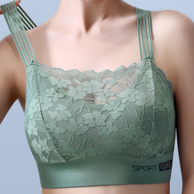 Sexy Lace Seamless Large Size Women's Bra Comfortable Breathable Sports Beauty B