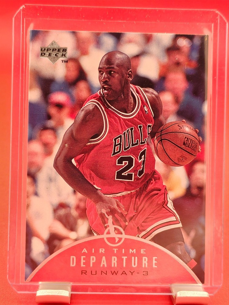1997 Upper Deck Air Time Departure #A13 Michael Jordan Basketball Card