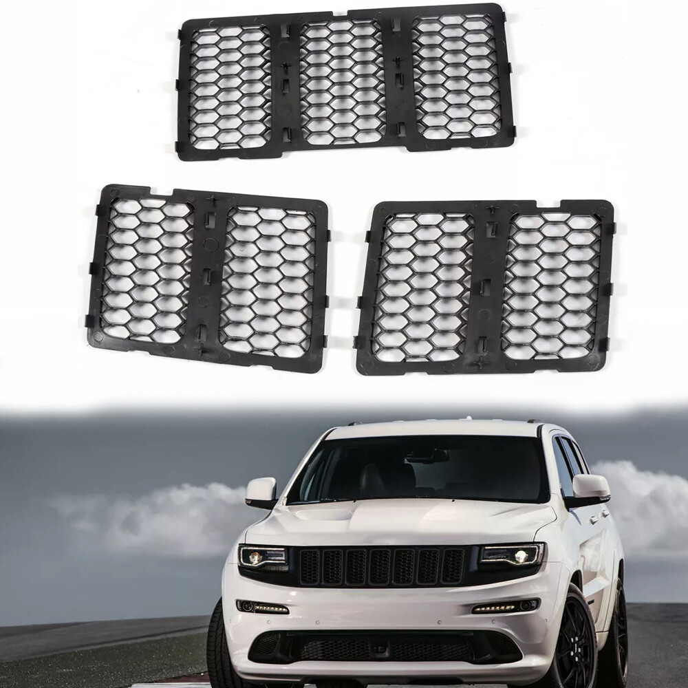 For 2014-2016 Jeep Grand Cherokee Front Grille Grill Inserts Mesh Honeycomb