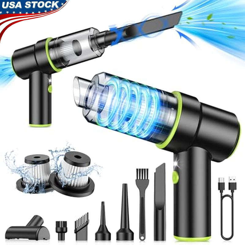 Handheld Portable Vacuum Cleaner Cordless 12000PA W/ Multi-Nozzles LED Light New