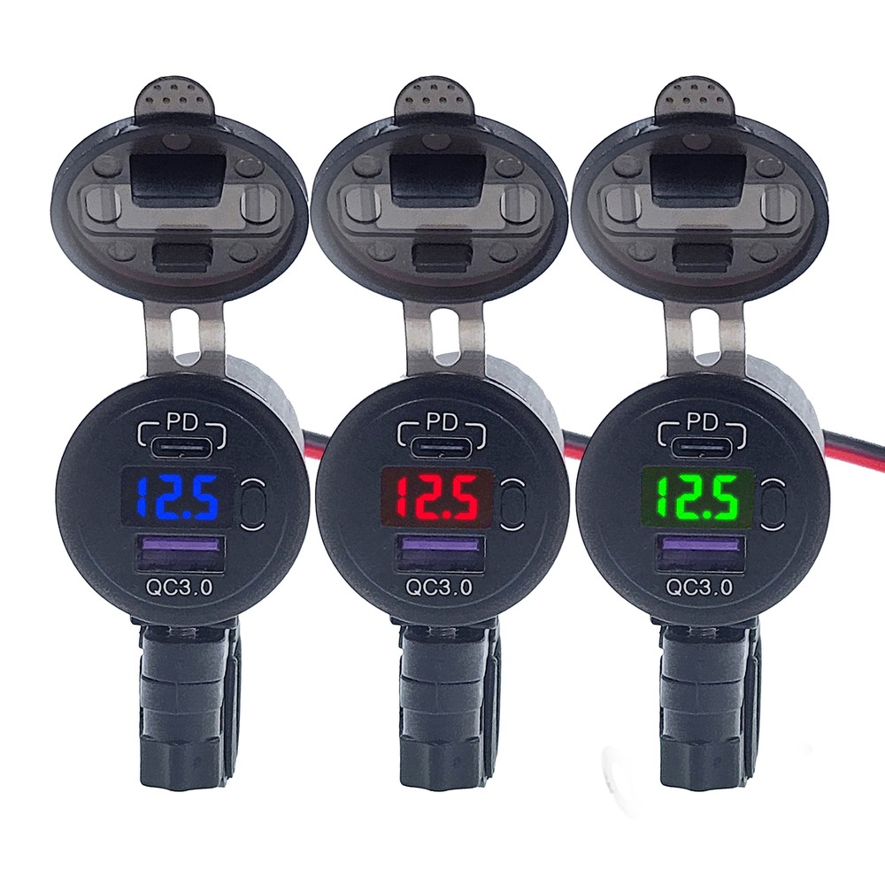 Waterproof Dual USB Charger for Motorcycle Phones  