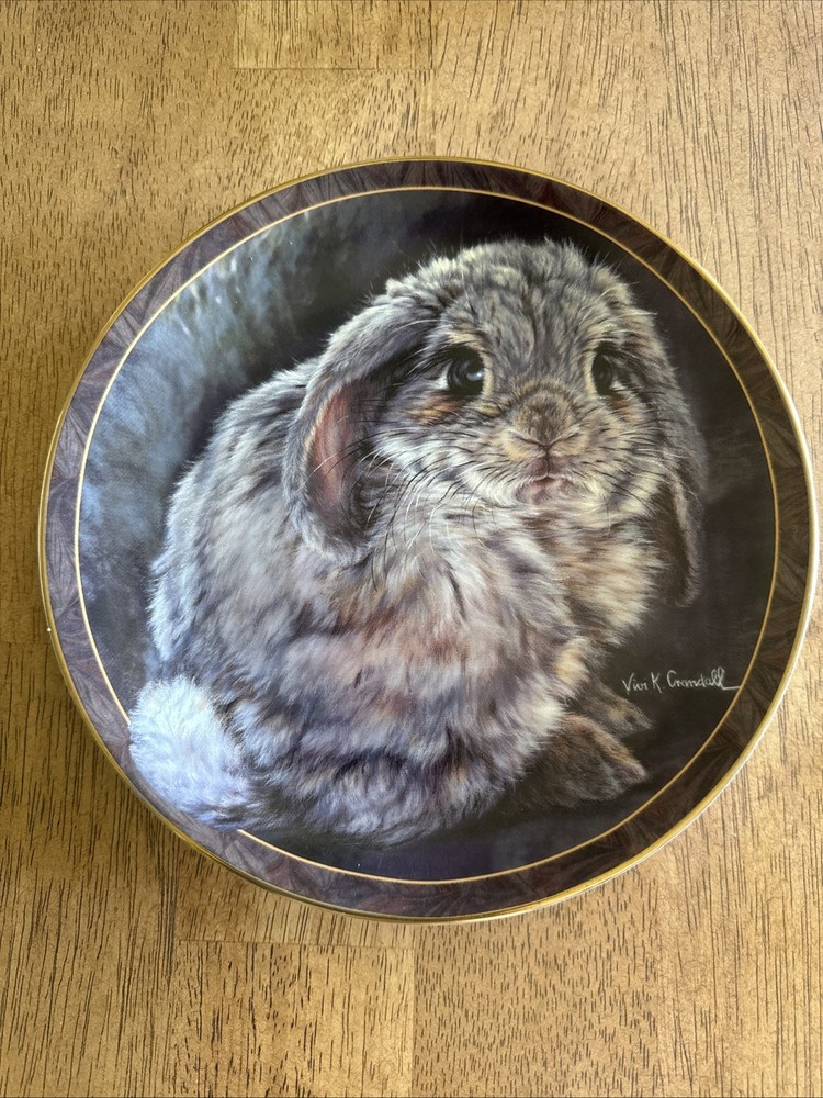 Vivi Crandall Bunny Tales Tail Feathers Collector Plate by Bradford Exchange