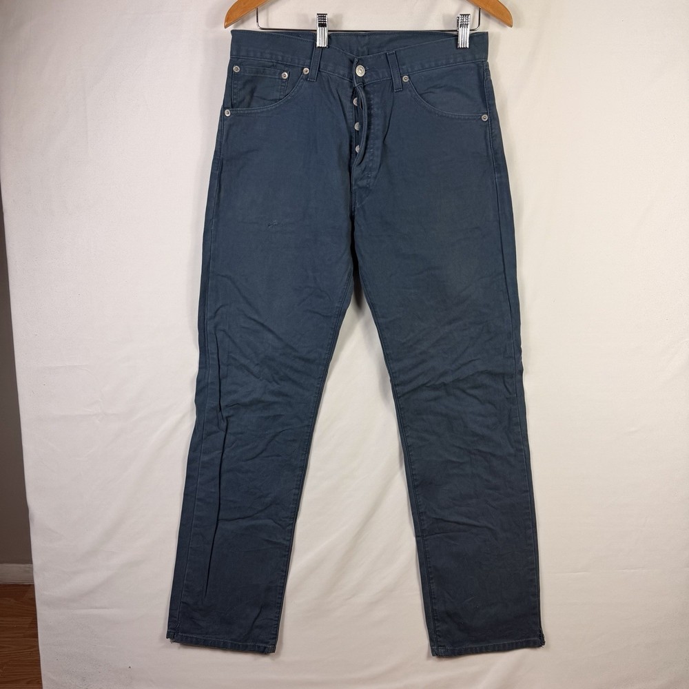 Levi's 551 Jeans Men's 32x32 Blue Denim Relaxed Fit Taper Button Fly Vintage