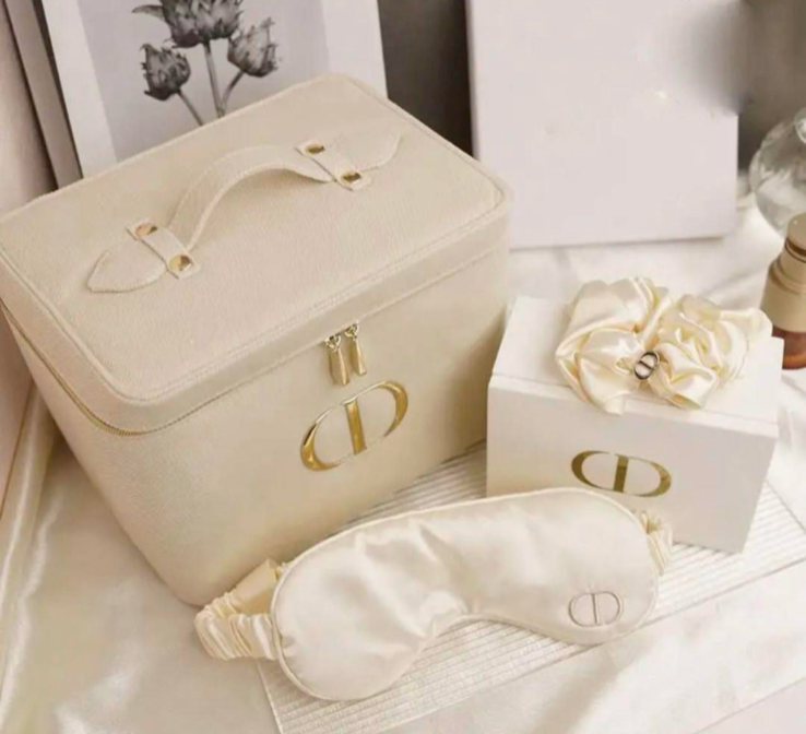 Dior 4-Piece Cosmetic Vanity Makeup Case Set