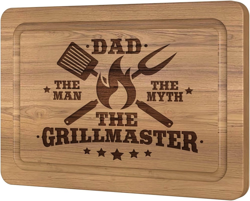 Dad Birthday Gift - Grillmaster Cutting Board BBQ - personalized Cutting Boards