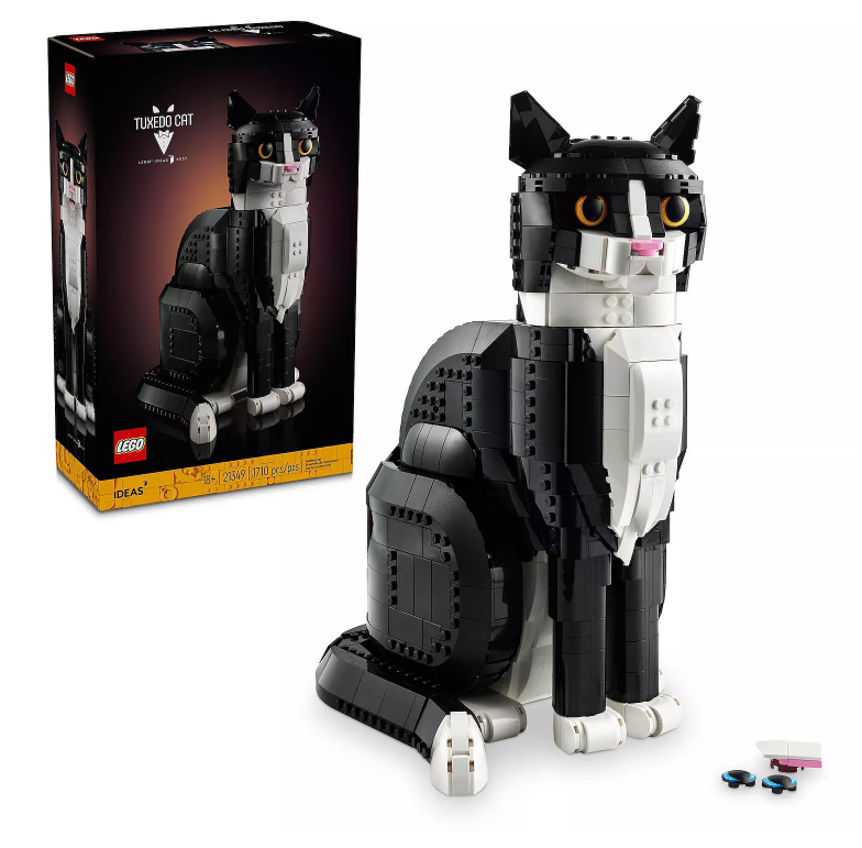 LEGO Tuxedo Cat Animal Lovers Home Decor 21349 Building Kit (1710 pieces)