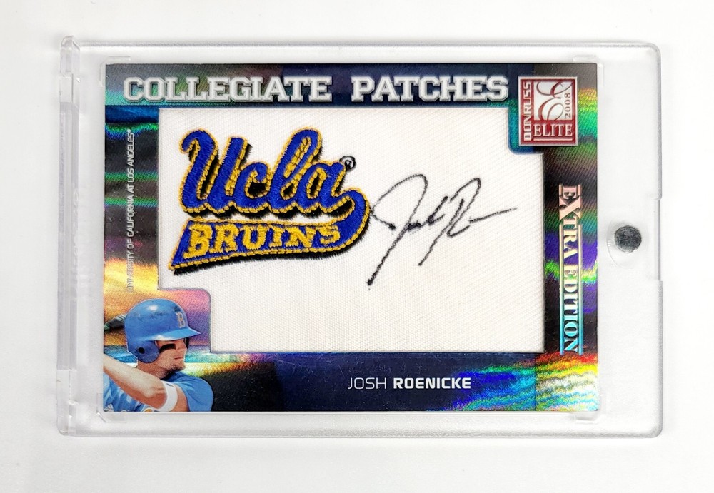2008 Donruss Elite Extra Josh Roenicke UCLA Bruins RPA Patch Auto Mint #/ED RC