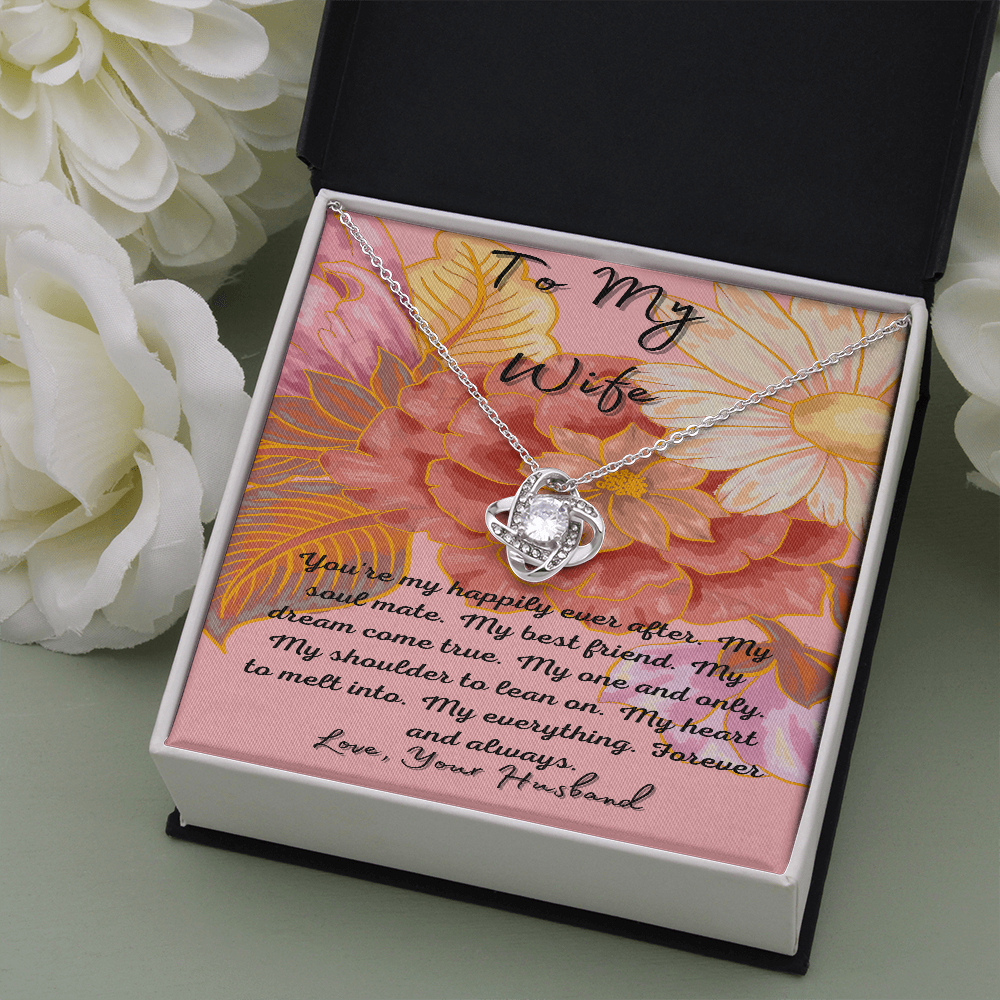 Valentines Day Gift Birthday AnniversaryTo Wife From Husband Necklace Card-image