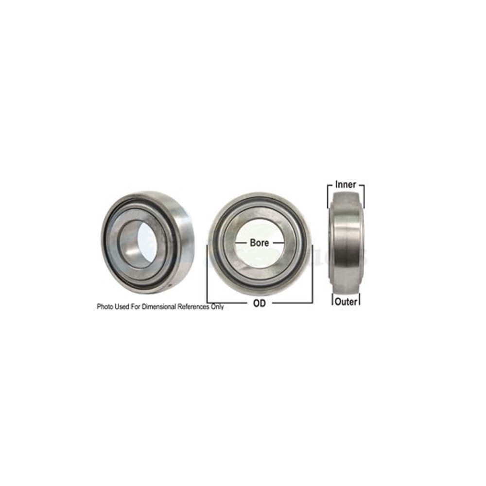 A-GW209PPB4-P-AI Disc Bearing; Spherical, Round Bore, Re-Lubricatable